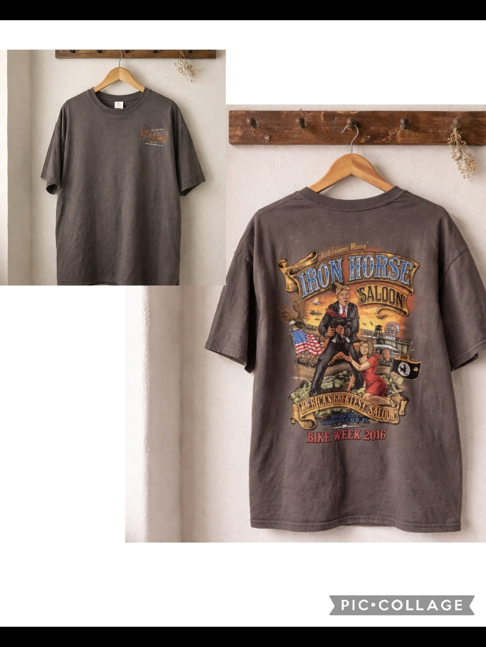 Graphic Tee - Brown Vintage Bike Week 2016